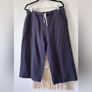 Celtic & Co Organic Cotton Cropped Wide Leg Jogger Culotte Sweatpants